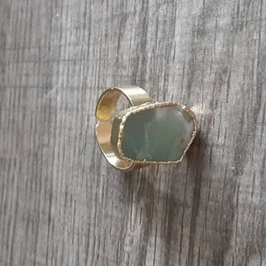 Raw Chrysoprse Ring